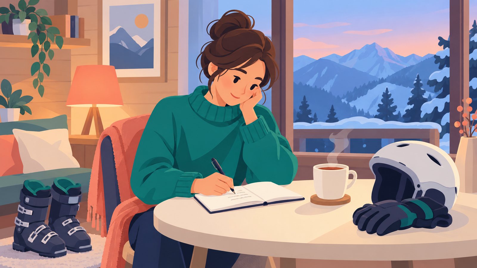Иллюстрация к материалу: Дневник катания новичка: как сохранить подсказки инструктора надолго
