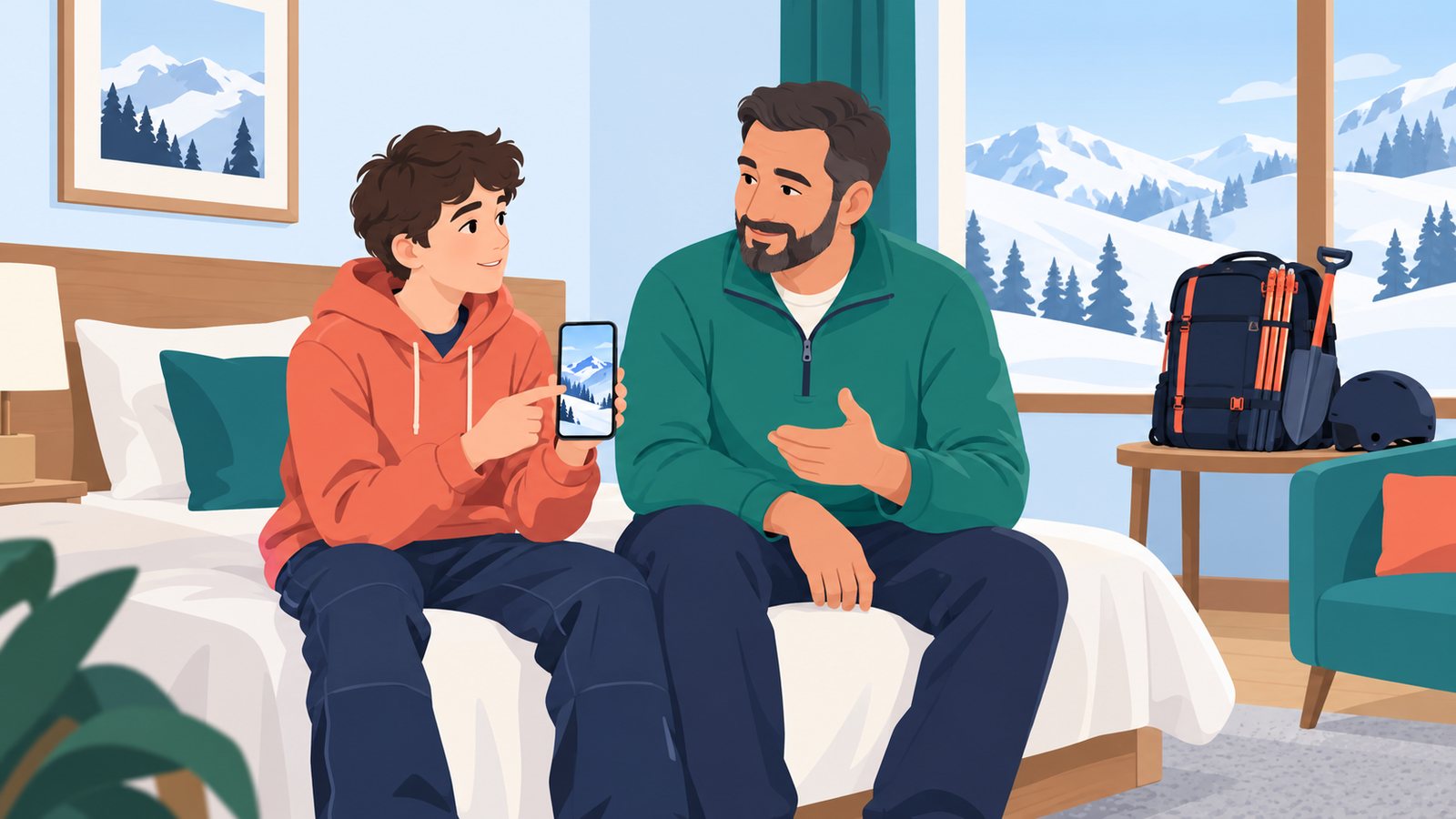 Иллюстрация к материалу: Подросток насмотрелся роликов про фрирайд: как спокойно объяснить правила
